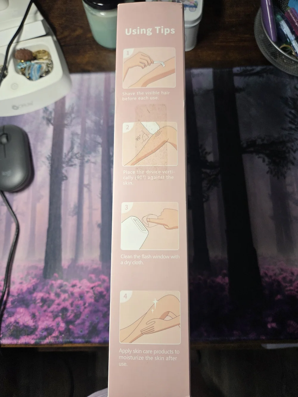 White and Rose Gold IPL Hair Removal Device -